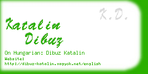 katalin dibuz business card